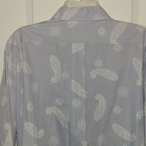 Cremieux Men's Paisley Cotton Button Down Shirt - Picture 12 of 13